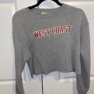 Cropped west coast vintage sweater/top